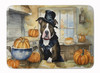Pit Bull Terrier Fall Kitchen Pumpkins Memory Foam Bath/Kitchen Mat DAC1727 product image at NuMercy