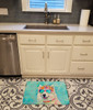 Samoyed Hippie Dawg Memory Foam Bath/Kitchen Mat DAC2548 product image at NuMercy 2