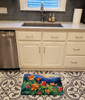 Colorado Rocky Mountain Columbine in Watercolor Memory Foam Bath/Kitchen Mat DAC1632 product image at NuMercy 2