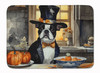 Boston Terrier Fall Kitchen Pumpkins Memory Foam Bath/Kitchen Mat DAC1747 product image at NuMercy