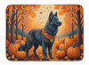 Belgian Sheepdog Fall Memory Foam Bath/Kitchen Mat product image at NuMercy