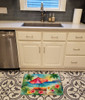 Hawaii Hawaiian Hibiscus in Watercolor Memory Foam Bath/Kitchen Mat DAC1643 product image at NuMercy 2