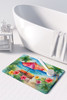 Hawaii Hawaiian Hibiscus in Watercolor Memory Foam Bath/Kitchen Mat DAC1643 product image at NuMercy 3
