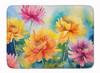 Chrysanthemums in Watercolor Memory Foam Bath/Kitchen Mat DAC1550 product image at NuMercy