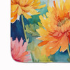 Chrysanthemums in Watercolor Memory Foam Bath/Kitchen Mat DAC1550 product image at NuMercy 4