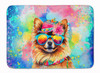 Pomeranian Hippie Dawg Memory Foam Bath/Kitchen Mat DAC2538 product image at NuMercy