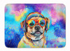 Pug Hippie Dawg Memory Foam Bath/Kitchen Mat DAC2543 product image at NuMercy