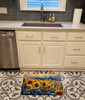 Sunflowers in Watercolor Memory Foam Bath/Kitchen Mat DAC1614 product image at NuMercy 2