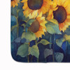 Sunflowers in Watercolor Memory Foam Bath/Kitchen Mat DAC1614 product image at NuMercy 4