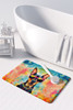 Doberman Pinscher Hippie Dawg Memory Foam Bath/Kitchen Mat DAC2503 product image at NuMercy 3