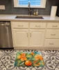 Florida Orange Blossom in Watercolor Memory Foam Bath/Kitchen Mat DAC1638 product image at NuMercy 2