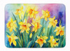 Daffodils in Watercolor Memory Foam Bath/Kitchen Mat DAC1560 product image at NuMercy