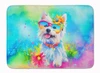 Westie Hippie Dawg Memory Foam Bath/Kitchen Mat DAC2572 product image at NuMercy