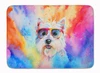 Westie Hippie Dawg Memory Foam Bath/Kitchen Mat DAC2573 product image at NuMercy