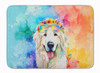 Great Pyrenees Hippie Dawg Memory Foam Bath/Kitchen Mat DAC2518 product image at NuMercy