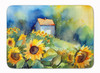 Sunflowers in Watercolor Memory Foam Bath/Kitchen Mat DAC1616 product image at NuMercy