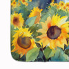 Sunflowers in Watercolor Memory Foam Bath/Kitchen Mat DAC1616 product image at NuMercy 4