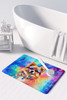 Pomeranian Hippie Dawg Memory Foam Bath/Kitchen Mat DAC2540 product image at NuMercy 3