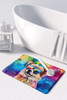 Pomeranian Hippie Dawg Memory Foam Bath/Kitchen Mat DAC2537 product image at NuMercy 3