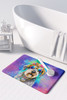 Schnauzer Hippie Dawg Memory Foam Bath/Kitchen Mat DAC2552 product image at NuMercy 3