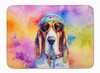 Basset Hound Hippie Dawg Memory Foam Bath/Kitchen Mat product image at NuMercy