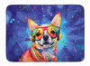 Chihuahua Hippie Dawg Memory Foam Bath/Kitchen Mat DAC2487 product image at NuMercy