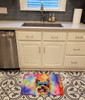 Yorkshire Terrier Hippie Dawg Memory Foam Bath/Kitchen Mat DAC2579 product image at NuMercy 2