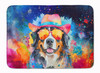 Bernese Mountain Dog Hippie Dawg Memory Foam Bath/Kitchen Mat DAC2459 product image at NuMercy