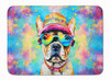 French Bulldog Hippie Dawg Memory Foam Bath/Kitchen Mat DAC2508 product image at NuMercy