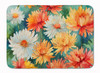 Chrysanthemums in Watercolor Memory Foam Bath/Kitchen Mat DAC1554 product image at NuMercy