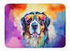 Bernese Mountain Dog Hippie Dawg Memory Foam Bath/Kitchen Mat DAC2460 product image at NuMercy