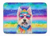 Westie Hippie Dawg Memory Foam Bath/Kitchen Mat DAC2571 product image at NuMercy
