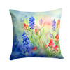 Texas Bluebonnets in Watercolor Throw Pillow 18" x 18" DAC1708 product image at NuMercy
