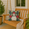 Badger Great Pyrenees Christmas Poinsettias Throw Pillow 18" x 18" product image at NuMercy 3