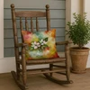Virginia American Dogwood in Watercolor Throw Pillow 18" x 18" DAC1713 product image at NuMercy 4