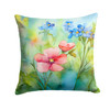 Alaska Forget-me-nots in Watercolor Throw Pillow 18" x 18" DAC1623 product image at NuMercy