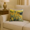 Nebraska Goldenrod in Watercolor Throw Pillow 18" x 18" DAC1681 product image at NuMercy 2