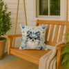 Blue Merle Pomeranian Coastal Sea Glass Throw Pillow 18" x 18" product image at NuMercy 3