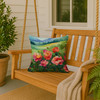 Iowa Wild Prairie Roses in Watercolor Throw Pillow 18" x 18" DAC1652 product image at NuMercy 3