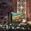 Iowa Wild Prairie Roses in Watercolor Throw Pillow 18" x 18" DAC1652 product image at NuMercy 5