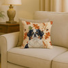 Tricolor Japanese Chin Heirloom Fall Throw Pillow 18" x 18" product image at NuMercy 2