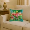 Arkansas Apple Blossom in Watercolor Throw Pillow 18" x 18" DAC1627 product image at NuMercy 2