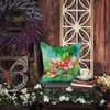 Arkansas Apple Blossom in Watercolor Throw Pillow 18" x 18" DAC1627 product image at NuMercy 5