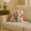 Gray Briard Heirloom Fall Throw Pillow 18" x 18" product image at NuMercy 2