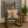 Gray Briard Heirloom Fall Throw Pillow 18" x 18" product image at NuMercy 4