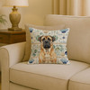Fawn Mastiff Coastal Sea Glass Throw Pillow 18" x 18" product image at NuMercy 2