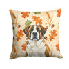 Brindle and White Saint Bernard Heirloom Fall Throw Pillow 18" x 18" product image at NuMercy