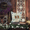Tricolor English Setter Coastal Sea Glass Throw Pillow 18" x 18" product image at NuMercy 5
