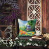 Massachusetts Mayflowers in Watercolor Throw Pillow 18" x 18" DAC1669 product image at NuMercy 5