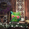 Iowa Wild Prairie Roses in Watercolor Throw Pillow 18" x 18" DAC1651 product image at NuMercy 5
